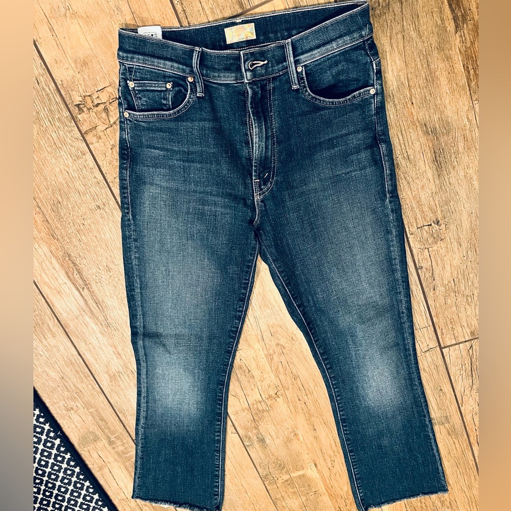MOTHER Denim - Insider Crop Step Fray